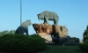 P0728 Baeren-Denkmal kurz hinter Santander