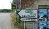 P0935 erstes Straßenschild nach Santiago